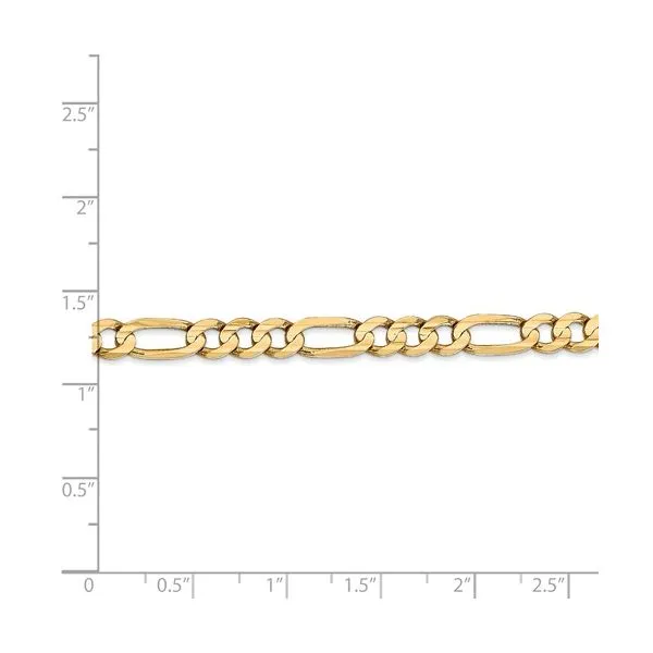 14K Yellow Gold Figaro 5.50mm 8