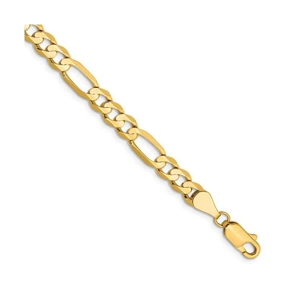14K Yellow Gold Figaro 5.50mm 8