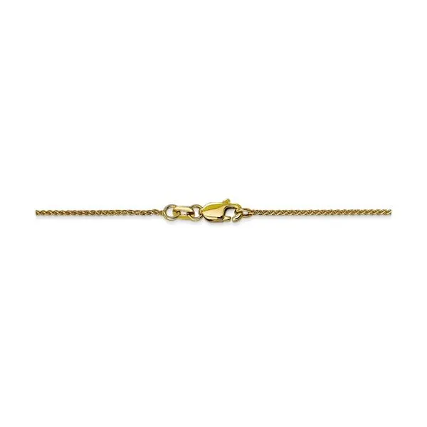 10K Yellow Gold 1mm D/C Wheat Chain Image 3 Your Jewelry Box Altoona, PA