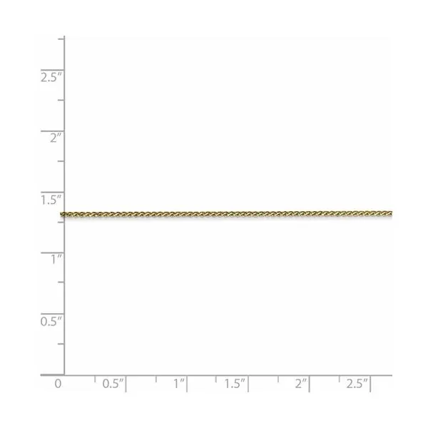10K Yellow Gold 1mm D/C Wheat Chain Image 4 Your Jewelry Box Altoona, PA