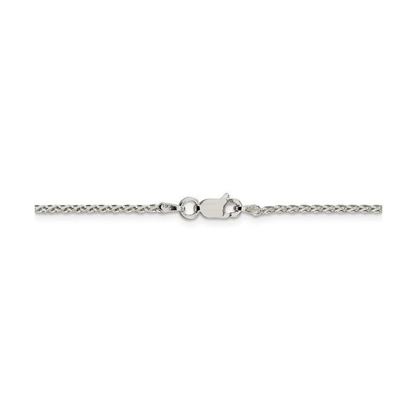 Sterling Silver 1.5mm Diamond-Cut Spiga Chain 18