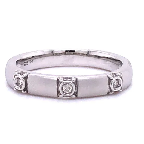 Diamond 3-Stone Stackable Ring Image 2 Your Jewelry Box Altoona, PA