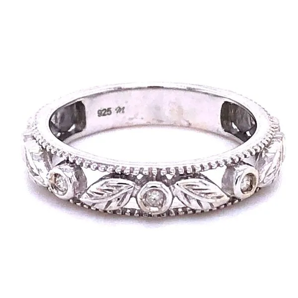 Sterling Silver Diamond Accent Floral Band Your Jewelry Box Altoona, PA