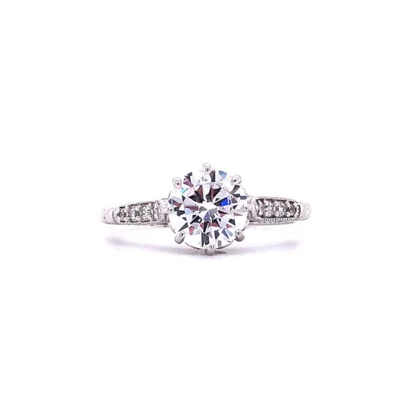 Sterling Silver Milgrain Crown Cubic Zirconia Ring Your Jewelry Box Altoona, PA