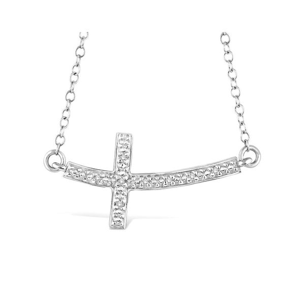 Silver Sideways Cross Necklace Your Jewelry Box Altoona, PA