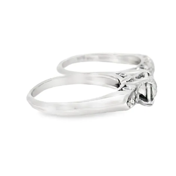 Estate Bridal Diamond Ring Set Image 4 Your Jewelry Box Altoona, PA