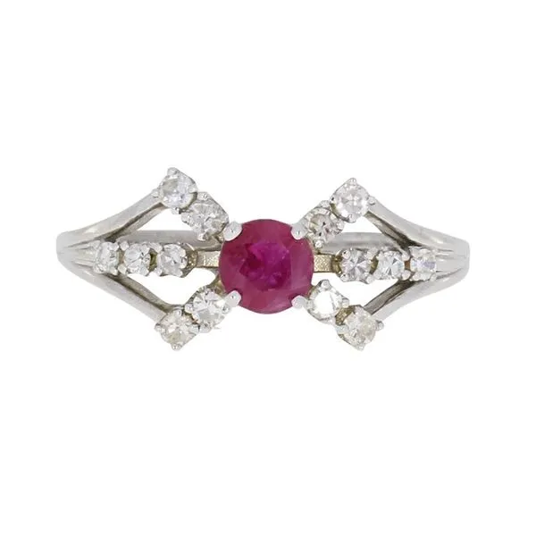 Estate 14K White Gold Ruby Diamond Ring Your Jewelry Box Altoona, PA