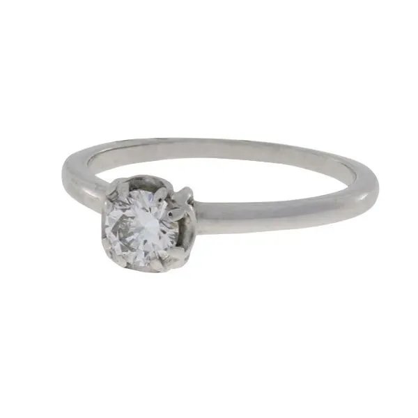 Estate 18K White Gold .48ct Miners Cut Diamond Ring Image 2 Your Jewelry Box Altoona, PA