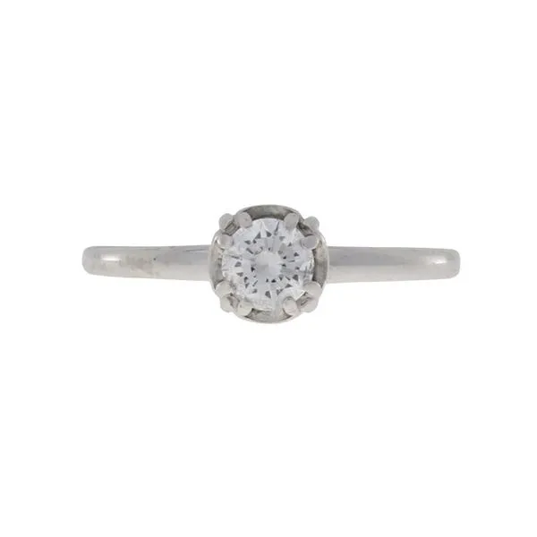 Estate 18K White Gold .48ct Miners Cut Diamond Ring Your Jewelry Box Altoona, PA