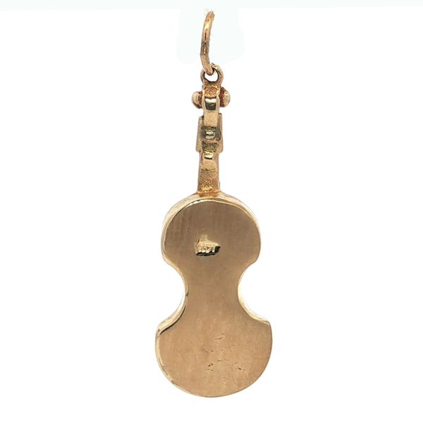 Estate Yellow Gold Violin Pendant Image 3 Your Jewelry Box Altoona, PA