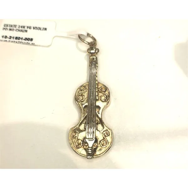Estate Yellow Gold Violin Pendant Your Jewelry Box Altoona, PA