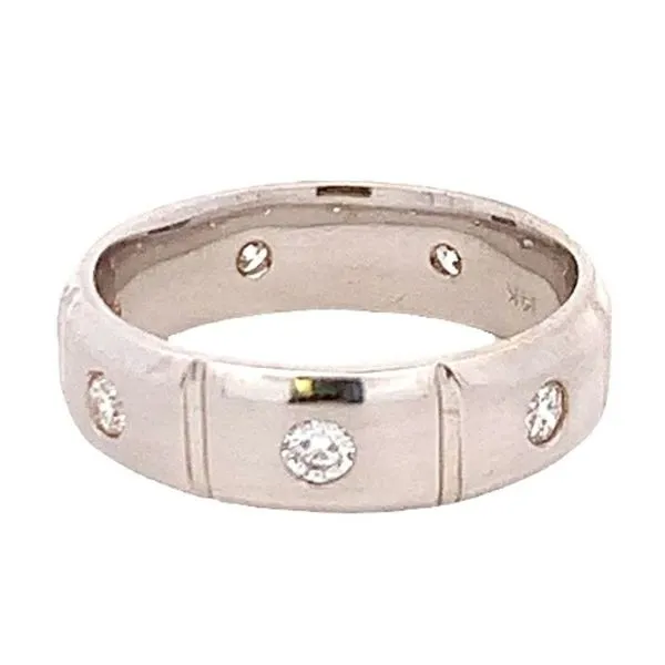 14KT WHITE GOLD DIAMOND WEDDING BAND similar item image
