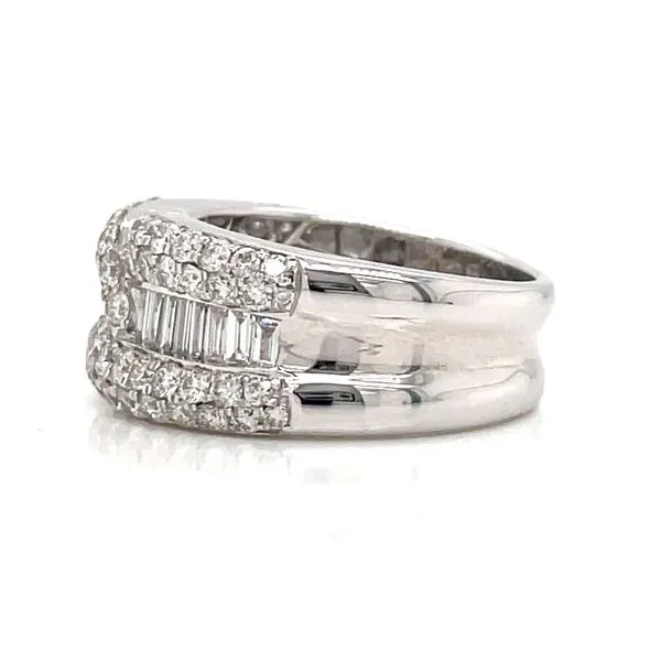 14kt White Gold Diamond Knot Ring Image 2 Z's Fine Jewelry Peoria, AZ