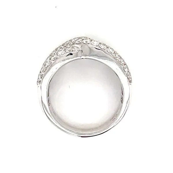 14kt White Gold Diamond Knot Ring Image 3 Z's Fine Jewelry Peoria, AZ