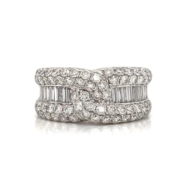 14kt White Gold Diamond Knot Ring Z's Fine Jewelry Peoria, AZ