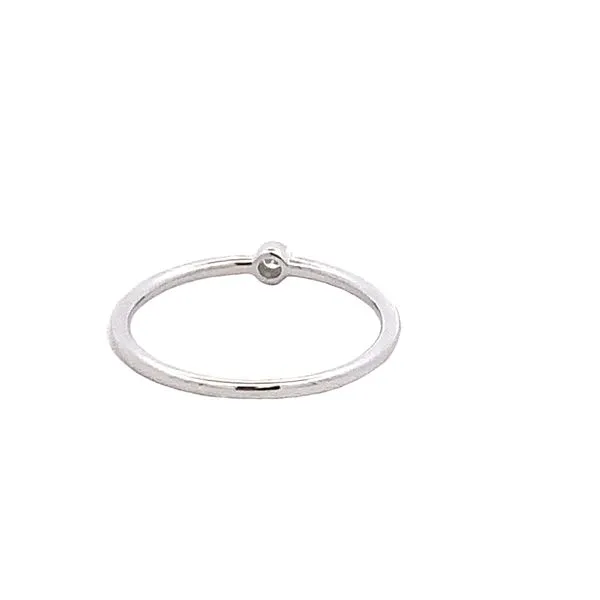 14KT WHITE GOLD STACKABLE DIAMOND RING