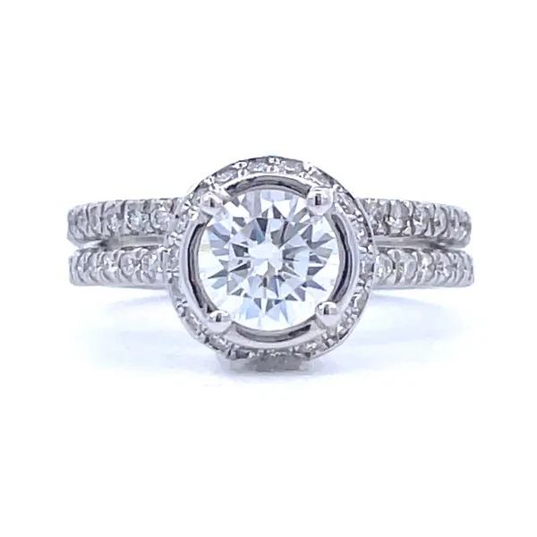 14KT WHITE GOLD DIAMOND ENGAGMENT/WEDDING SET similar item image