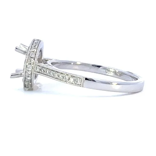 18KT DIAMOND SEMI-MOUNT ENGAGEMENT RING Image 2 Z's Fine Jewelry Peoria, AZ