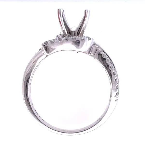 14KT WHITE GOLD SEMI MOUNT ENGAGEMENT RING Image 3 Z's Fine Jewelry Peoria, AZ