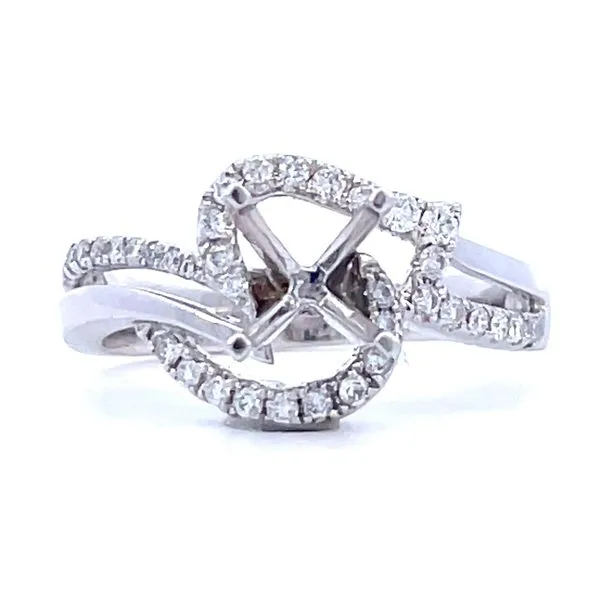 14KT WHITE GOLD SEMI MOUNT ENGAGEMENT RING similar item image