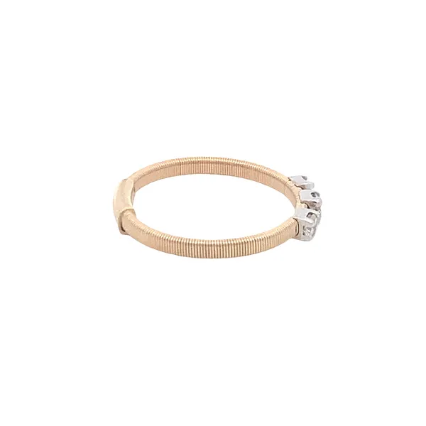 14KT YELLOW GOLD 3-STONE DIAMOND RING