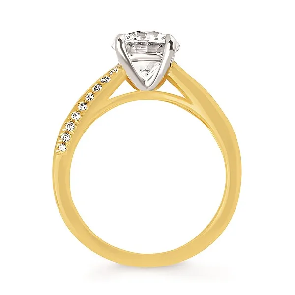 14KT GOLD SEMI-MOUNT ENGAGEMENT RING Image 2 Z's Fine Jewelry Peoria, AZ