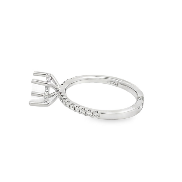 WHITE GOLD SEMI MOUNT ENGAGMENT RING Image 2 Z's Fine Jewelry Peoria, AZ