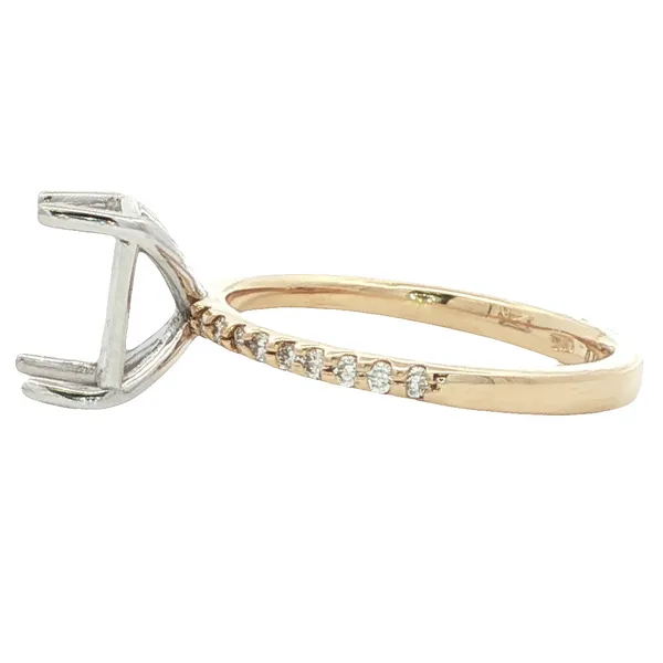 YELLOW GOLD SEMI MOUNT ENGAGEMENT RING Image 2 Z's Fine Jewelry Peoria, AZ