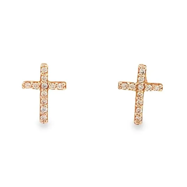 14KT DIAMOND CROSS EARRINGS Z's Fine Jewelry Peoria, AZ