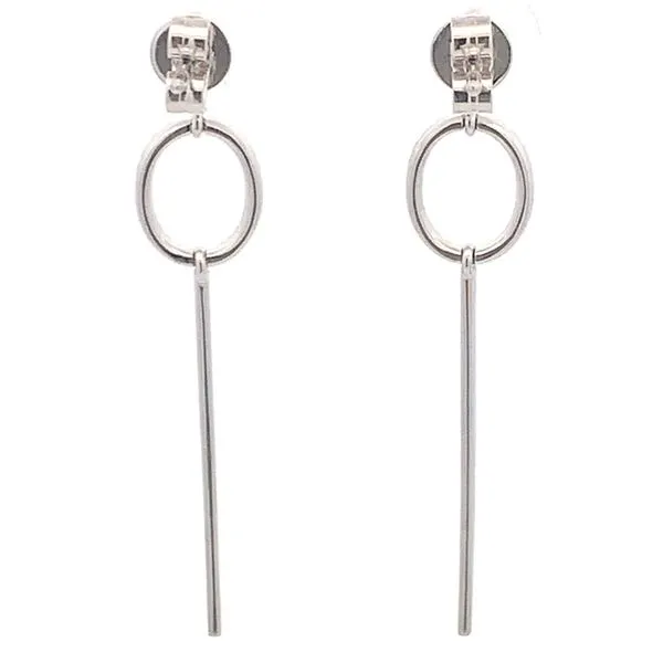 WHITE GOLD DANGLE EARRINGS Image 3 Z's Fine Jewelry Peoria, AZ