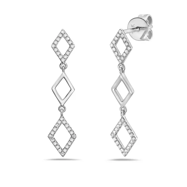 14KT DIAMOND DANGLE EARRINGS Z's Fine Jewelry Peoria, AZ