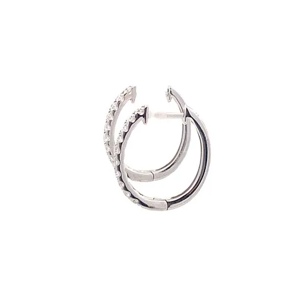 DIAMOND HOOP EARRINGS Image 2 Z's Fine Jewelry Peoria, AZ