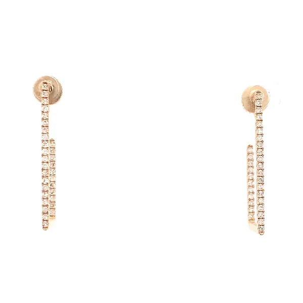 YELLOW GOLD POST HOOP EARRINGS Z's Fine Jewelry Peoria, AZ