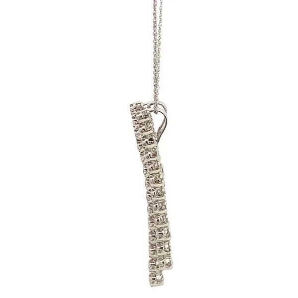 18KT WHITE GOLD FRINGE NECKLACE Image 2 Z's Fine Jewelry Peoria, AZ