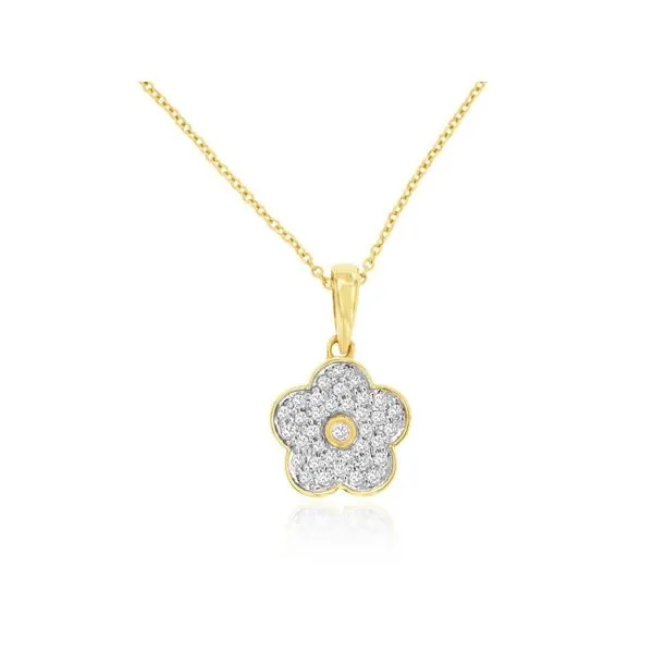 DIAMOND FLOWER NECKLACE