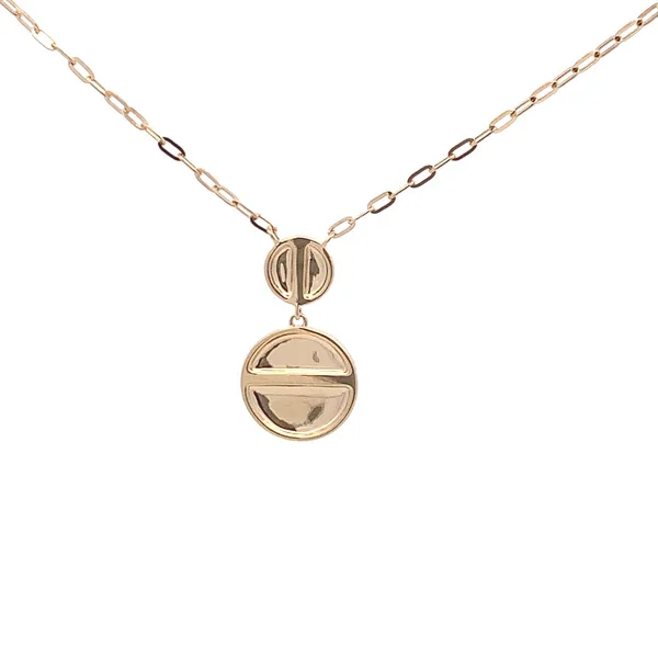 14KT YELLOW GOLD DIAMOND PENDANT