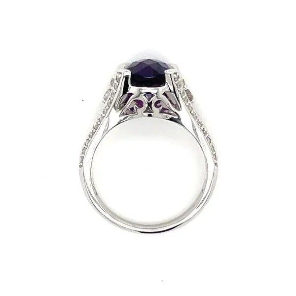 14kt White Gold Oval Amethyst Ring Image 3 Z's Fine Jewelry Peoria, AZ