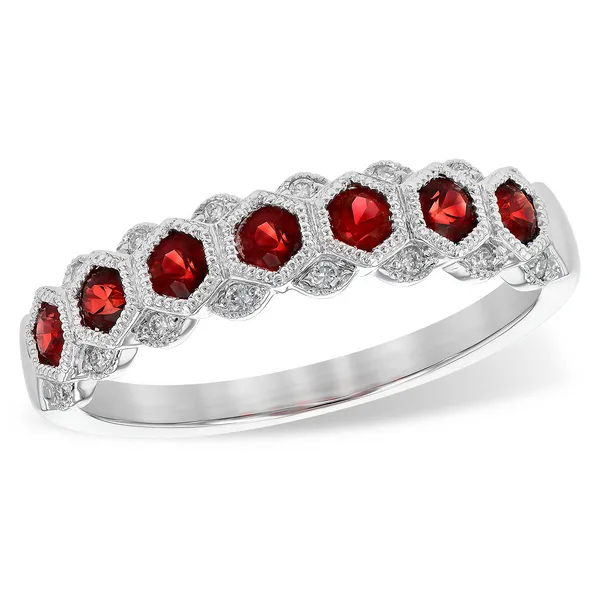 14KT WHITE GOLD RUBY AND DIAMOND RING Z's Fine Jewelry Peoria, AZ