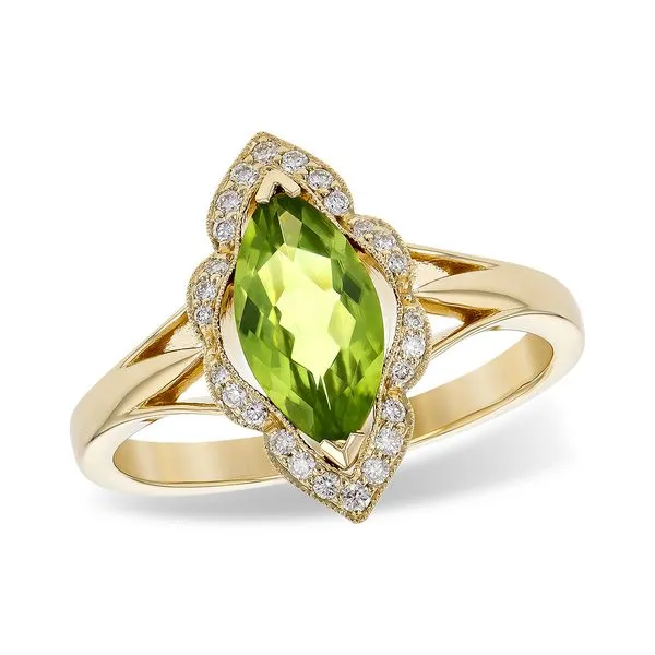 YELLOW GOLD PERIDOT RING Z's Fine Jewelry Peoria, AZ