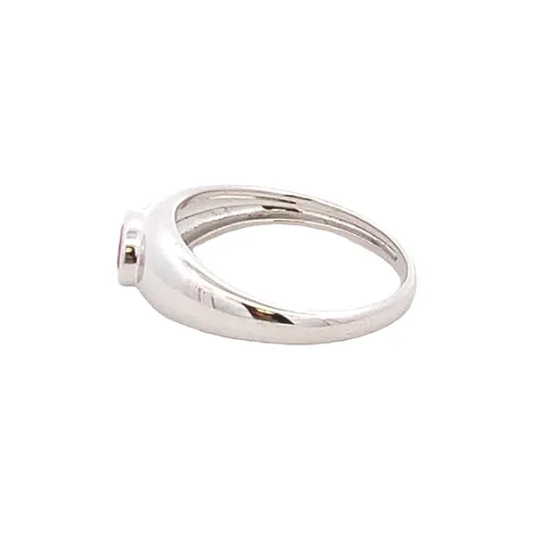 14KT WHITE GOLD RUBY RING