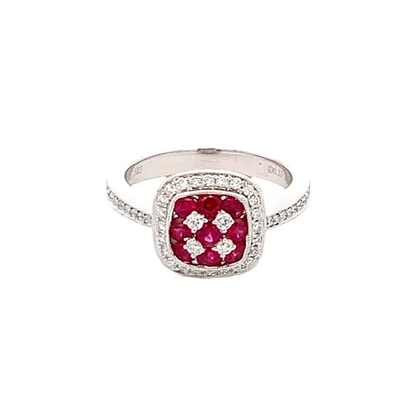 14KT WHITE GOLD RUBY & DIAMOND RING Z's Fine Jewelry Peoria, AZ