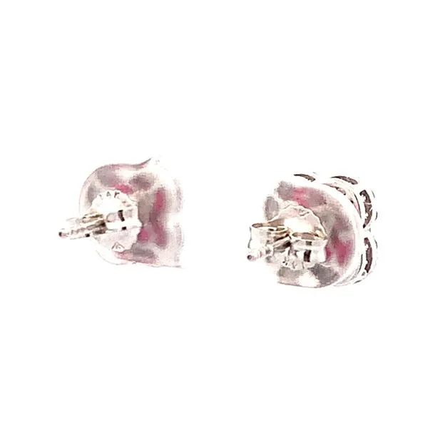 WHITE GOLD FLOWER STUD EARRINGS Image 3 Z's Fine Jewelry Peoria, AZ