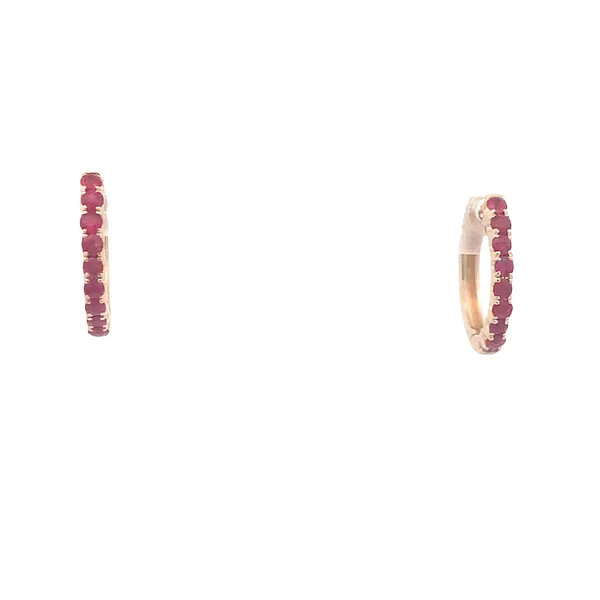 RUBY HOOP EARRINGS Z's Fine Jewelry Peoria, AZ
