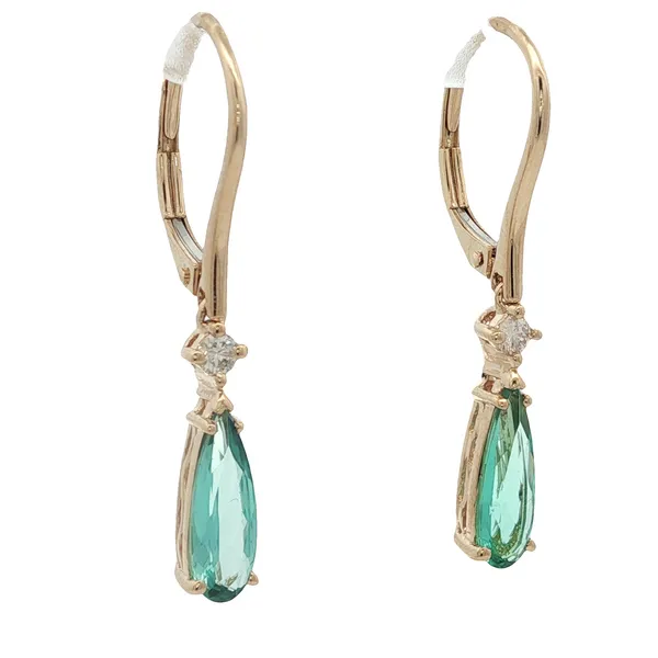 14KT GOLD TOURMALINE EARRINGS Image 2 Z's Fine Jewelry Peoria, AZ