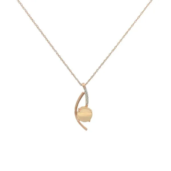 14KT ROSE GOLD OPAL PENDANT similar item image