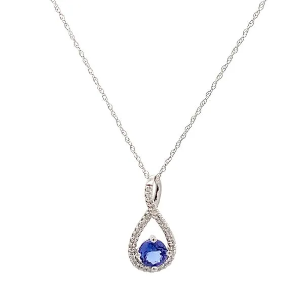 WHITE GOLD TANZANITE NECKLACE similar item image