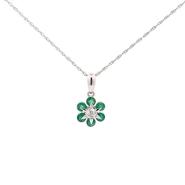 14KT WHITE GOLD EMERALD NECKLACE Z's Fine Jewelry Peoria, AZ