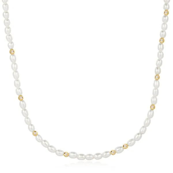 SILVER PEARL NECKLACE
