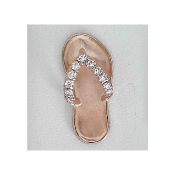 ESTATE 14KT DIAMOND FLIP FLOP PENDANT Z's Fine Jewelry Peoria, AZ