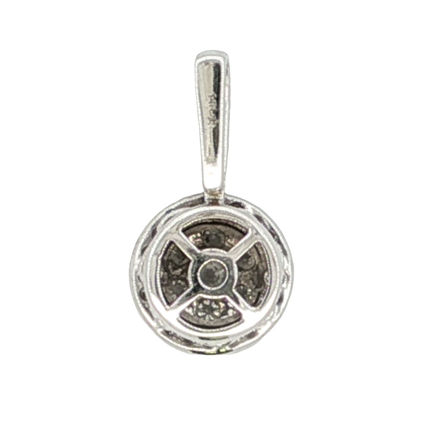ESTATE  14KT WHITE GOLD DIAMOND PENDANT Image 2 Z's Fine Jewelry Peoria, AZ